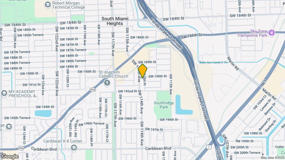 19010 SW 113th Pl-Unit -1 Map and Location Details