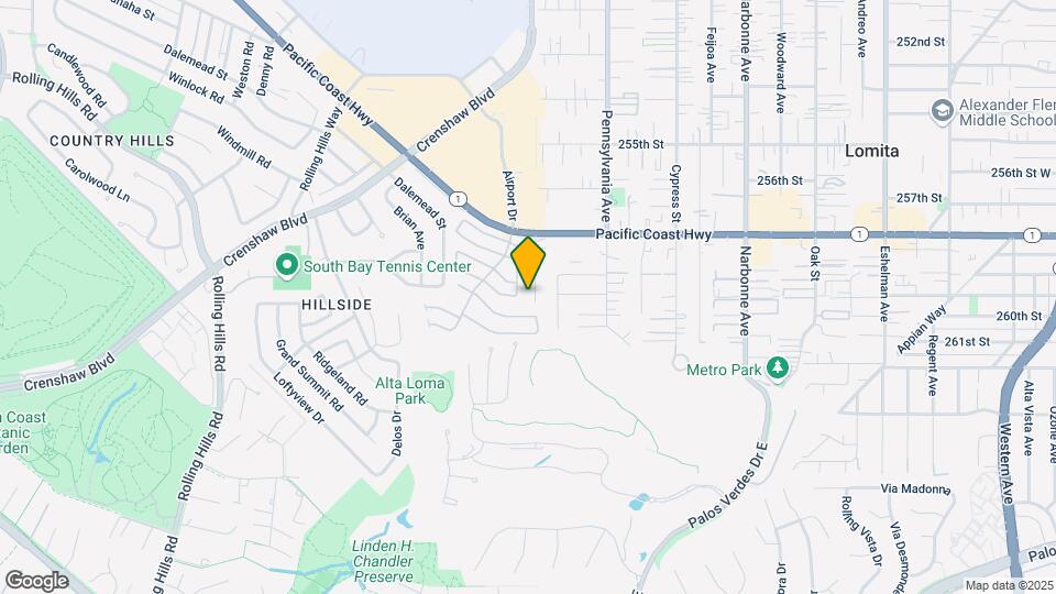 25921 Hillworth Ave-Unit -25923 Back House Map and Location Details