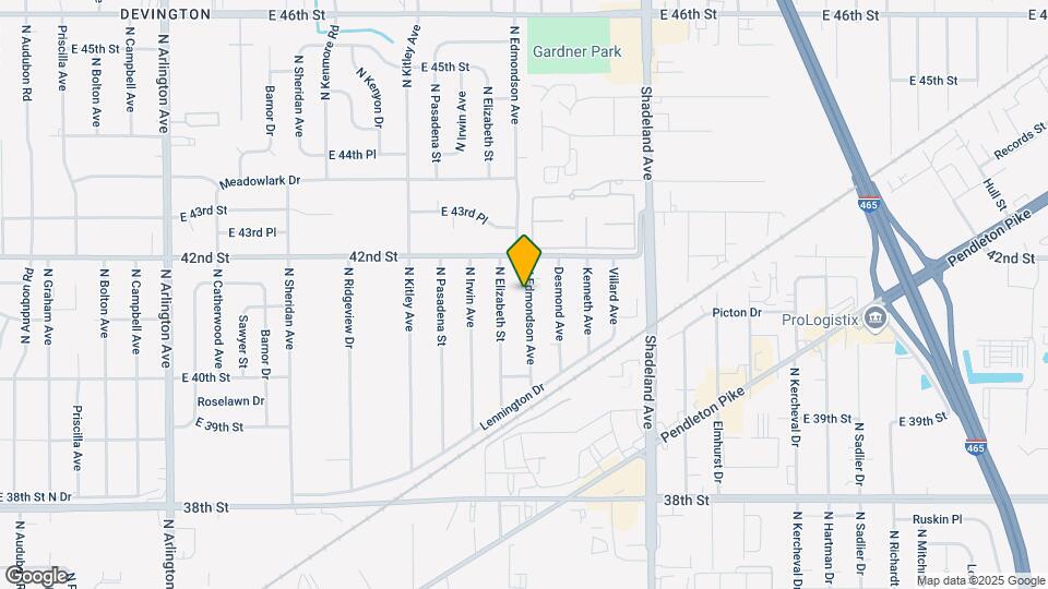 4138 N Edmondson Ave Map and Location Details