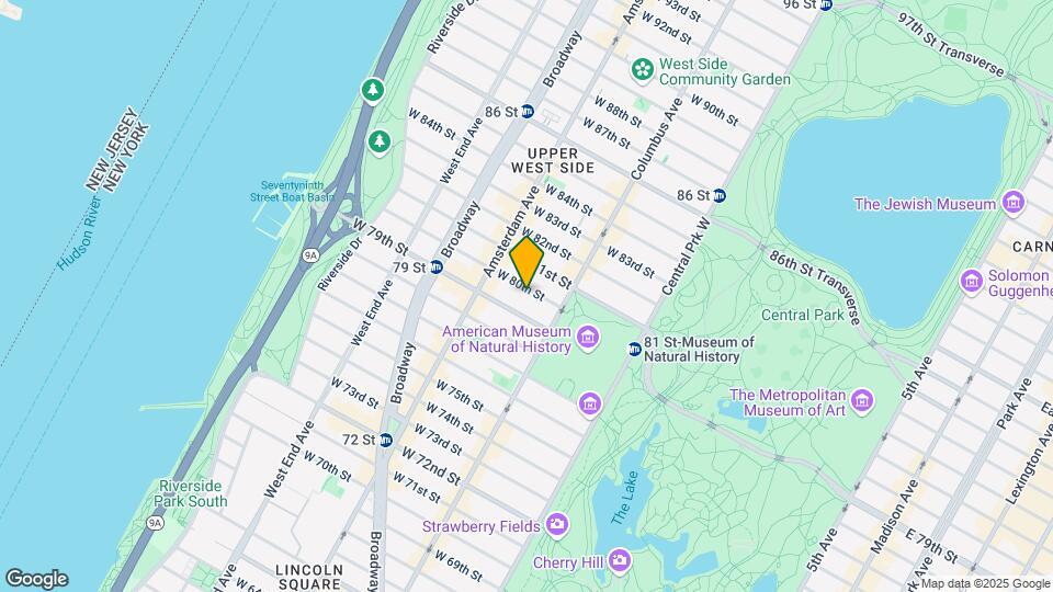 130 West 80th Street (j1) Map and Location Details