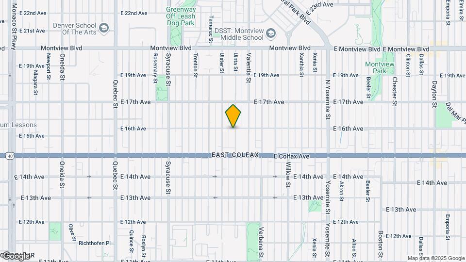 1575 Uinta St Map and Location Details