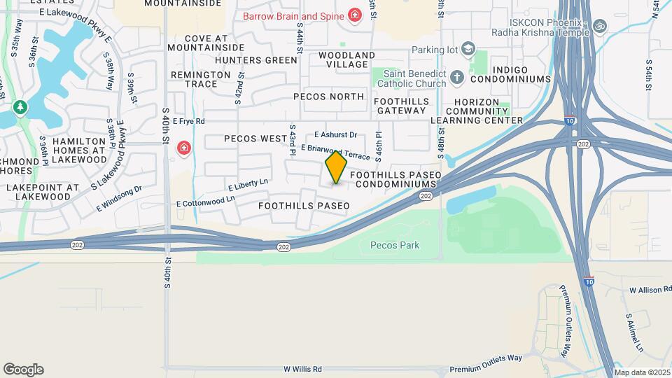 16641 S 45th St Map and Location Details