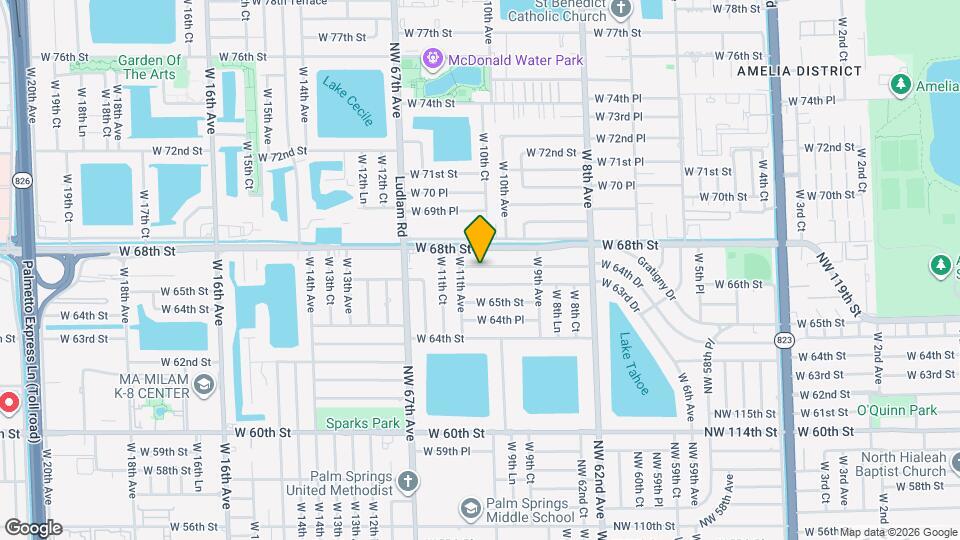 1056 W 67th St Map and Location Details