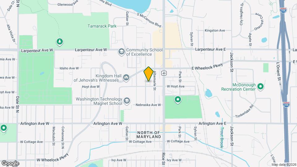 1566 N Woodbridge St Map and Location Details