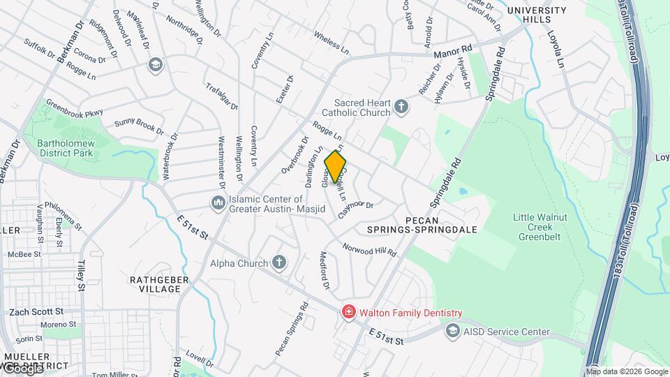 5510 Cordell Ln Map and Location Details