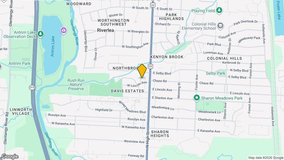 5586 Emerson Ave Map and Location Details