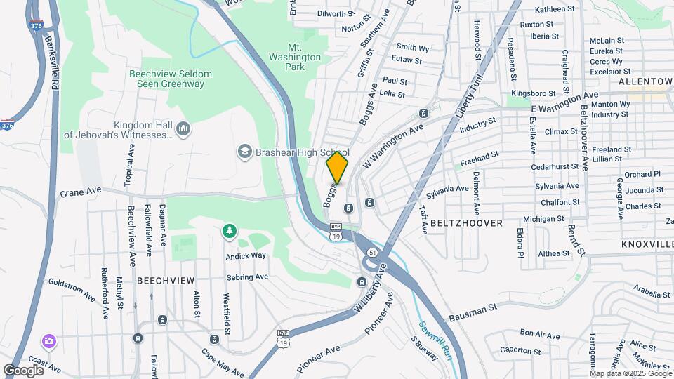 843 Boggs Ave Map and Location Details