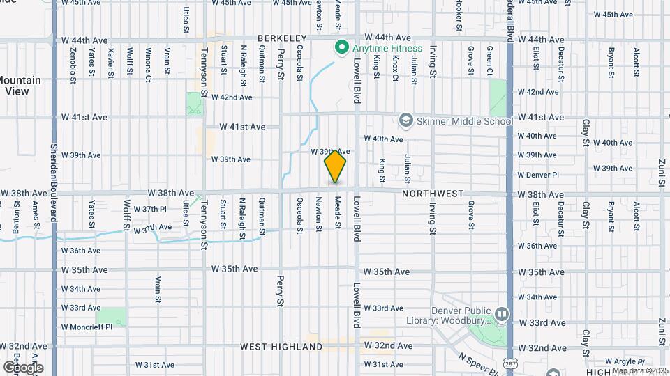 3705 W 38th Ave Mapa y Detalles de la Ubicación