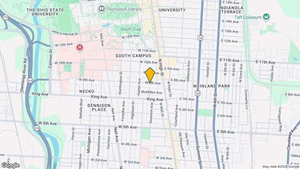 65 W 8th Ave Map and Location Details