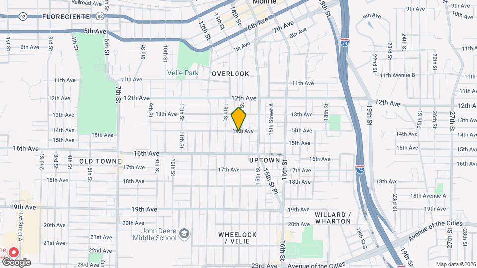 1403 1/2-1223 1/2 14th St Map and Location Details