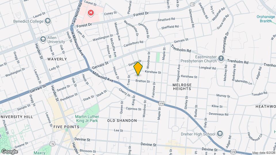 1210 King St Map and Location Details