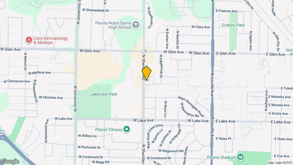 619 W Lakewood Ave Map and Location Details