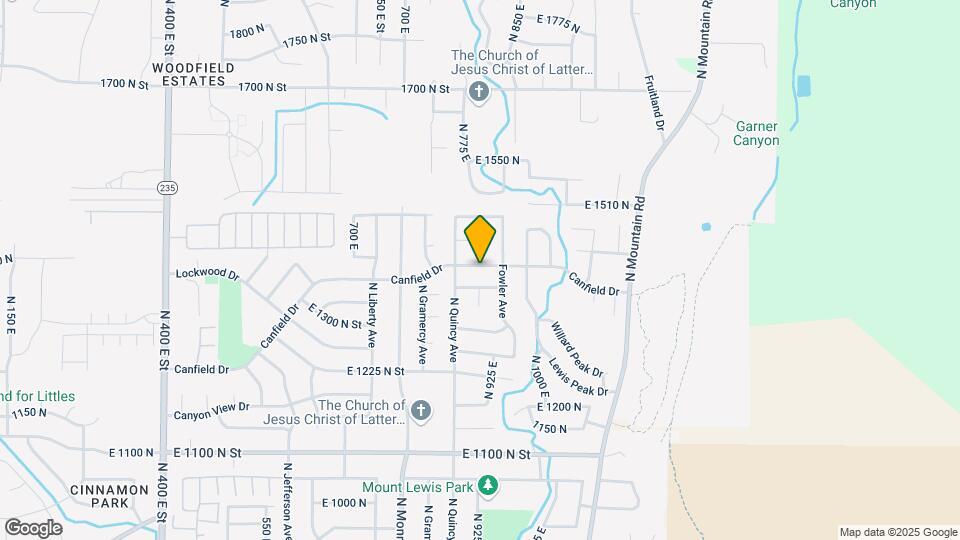 929 Canfield Dr Map and Location Details