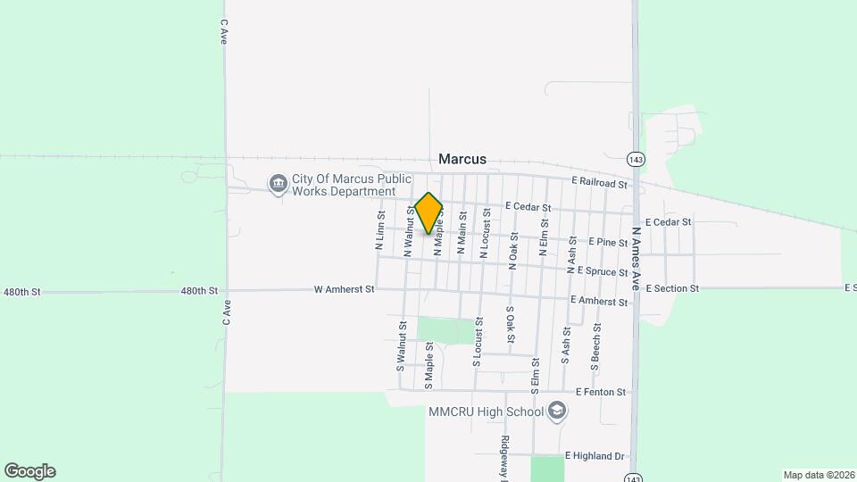 206 N Maple St Mapa y Detalles de la Ubicación