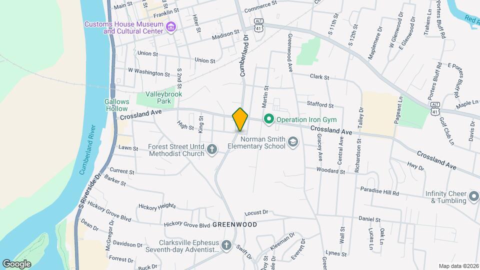 823 Cumberland Dr Map and Location Details