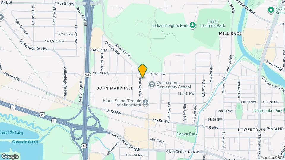 1302 12th Ave NW Map and Location Details