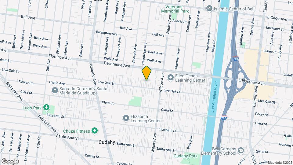 4859-4861 Live Oak St Map and Location Details