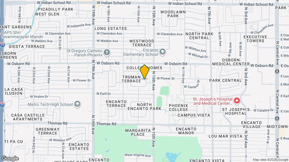 1519 W Flower Cir N Map and Location Details