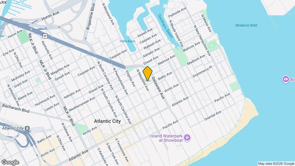 821 Baltic Ave Map and Location Details