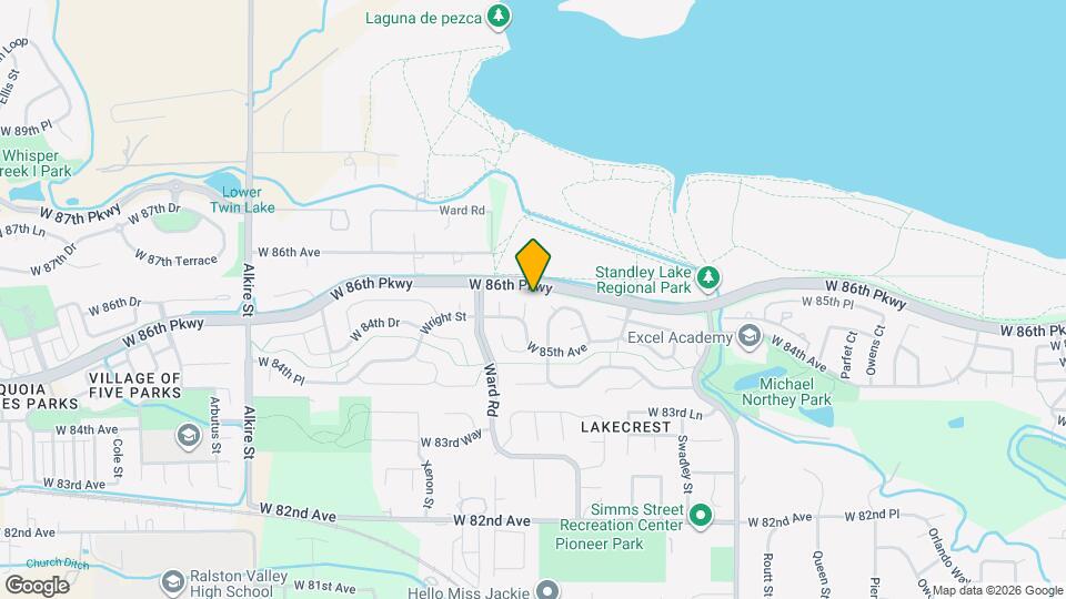 8550 Van Gordon Ct Mapa y Detalles de la Ubicación