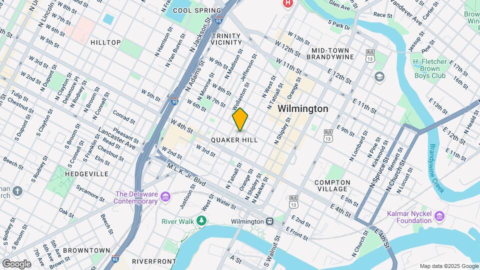 513 N West St Map and Location Details