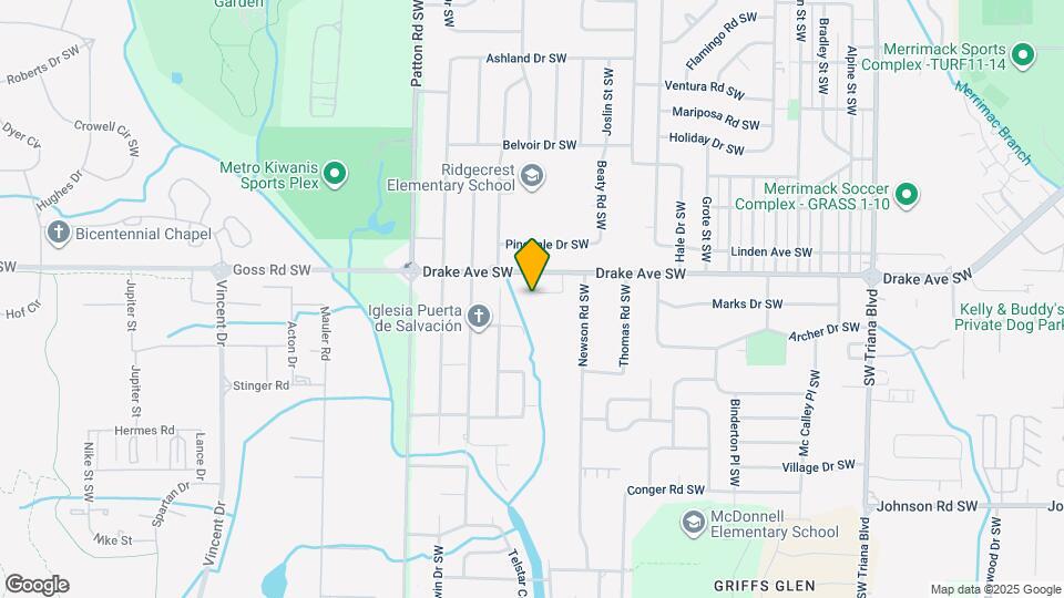3815 Ridgecrest Cir SW Map and Location Details