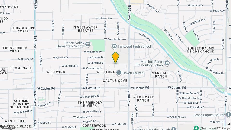 5969 W Larkspur Dr Map and Location Details