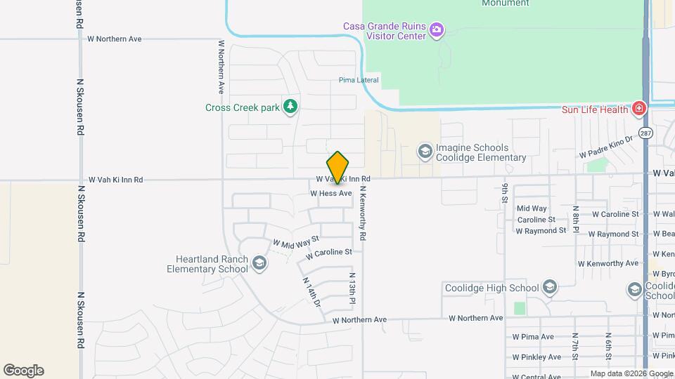 1330 W Hess Ave Map and Location Details