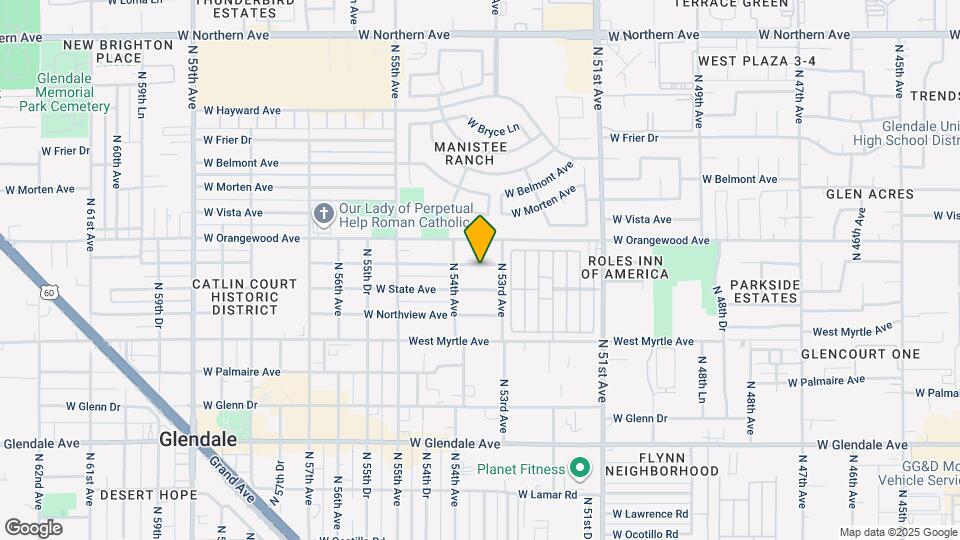 5321 W Gardenia Ave Map and Location Details