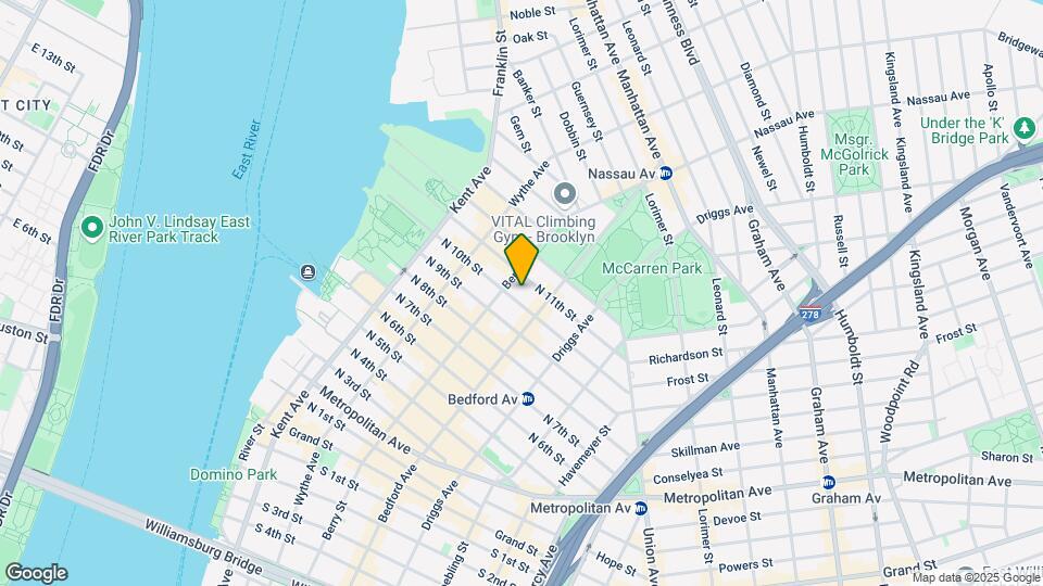 125 N 10th St Map and Location Details
