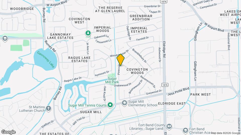 1318 Pinecroft Dr Map and Location Details