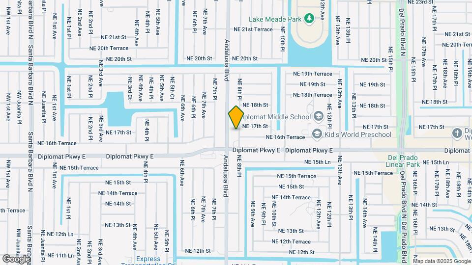 1622 NE 8th Pl Map and Location Details