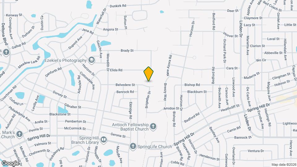 9395 Belvedere St Map and Location Details