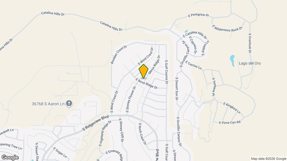 65558 E Rose Ridge Dr Map and Location Details