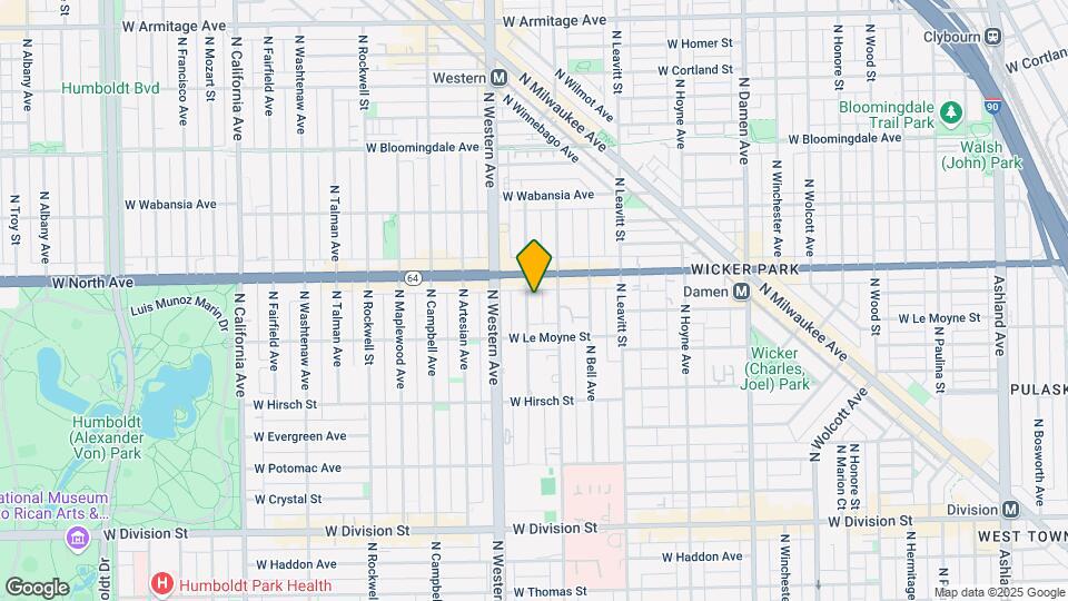 1535 N Claremont Ave Map and Location Details