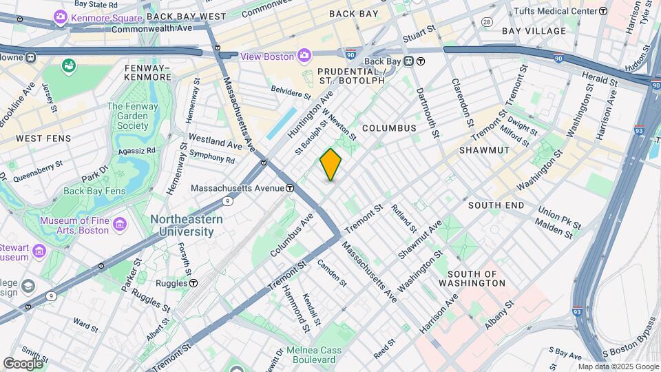 547 Columbus Ave, Unit 3F Mapa y Detalles de la Ubicación