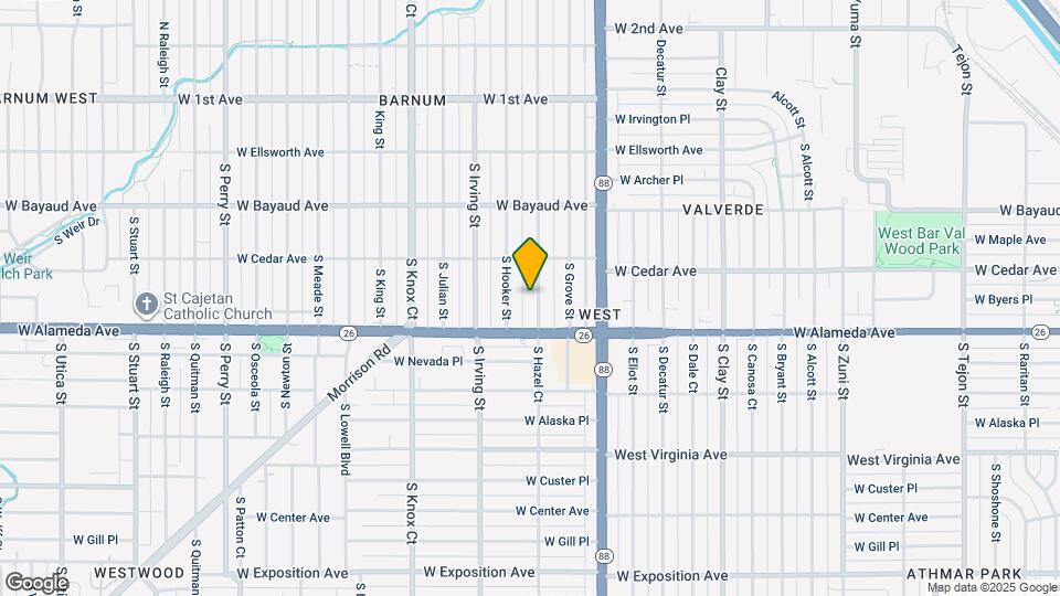 245 S Hazel Ct Map and Location Details
