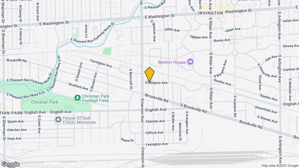 5121 E Burgess Ave Map and Location Details