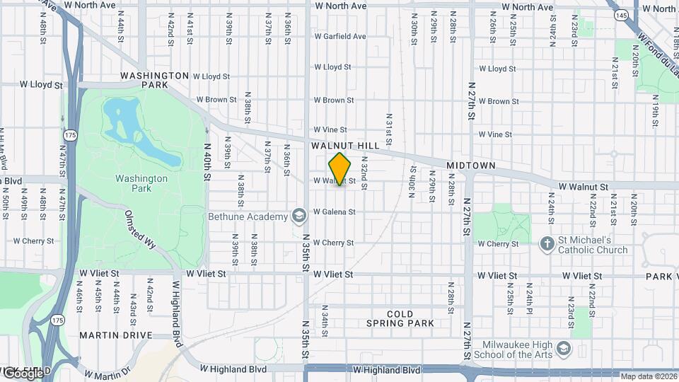 1639 N 33rd St Map and Location Details