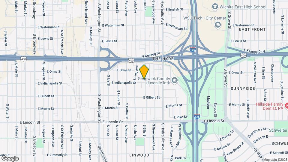 641 S Ellis St Map and Location Details
