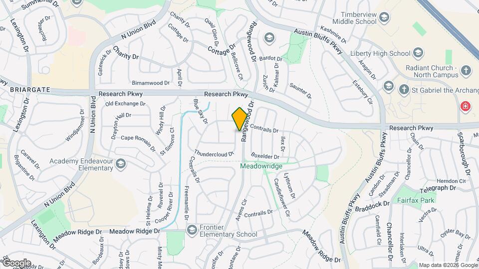 4035 Thundercloud Dr Mapa y Detalles de la Ubicación