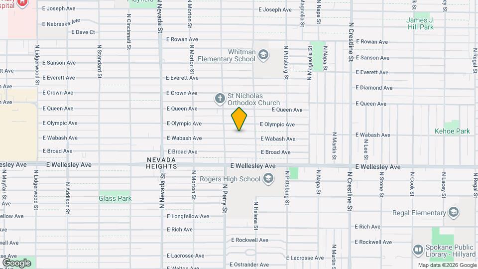 1425 E Wabash Ave Map and Location Details
