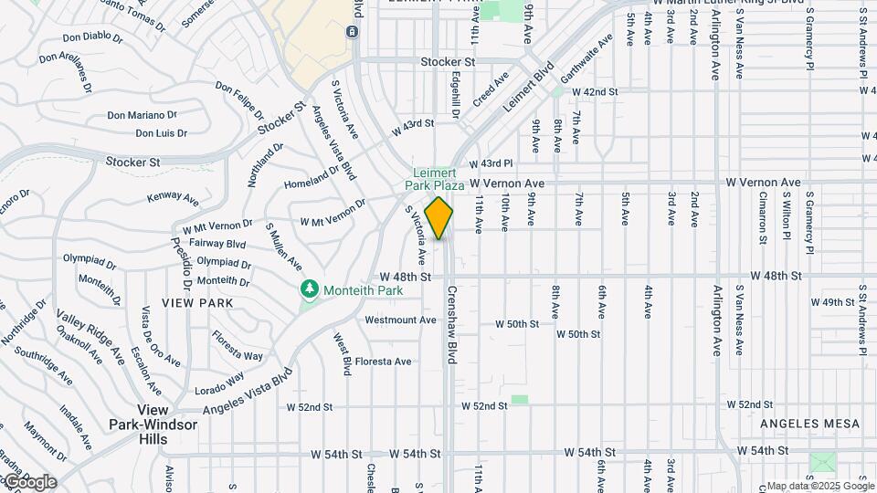 4611 Crenshaw Blvd Map and Location Details