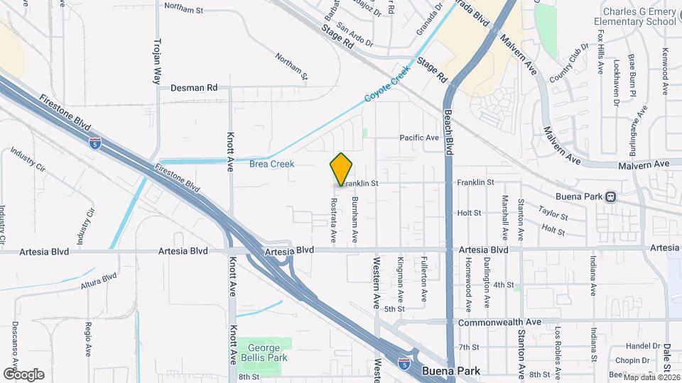 5762 Rostrata Ave Map and Location Details