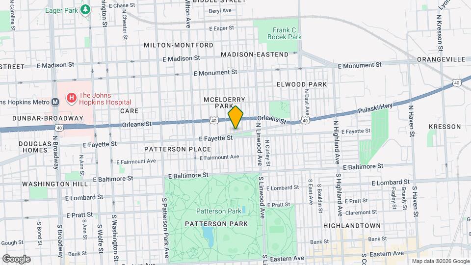 2710 Pulaski Hwy Map and Location Details