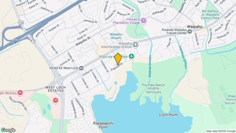 94-301-301 Pupuole St Mapa y Detalles de la Ubicación