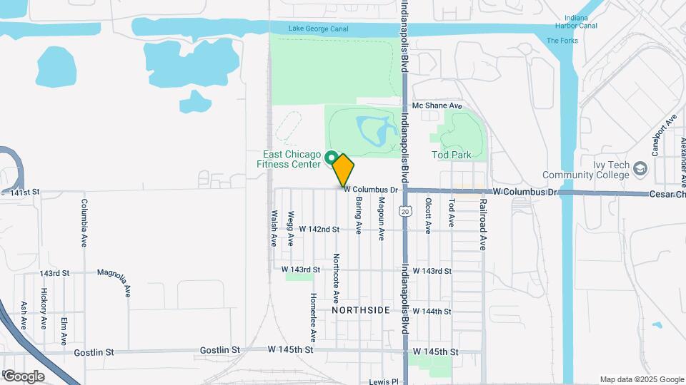 1021 W Columbus Dr Map and Location Details