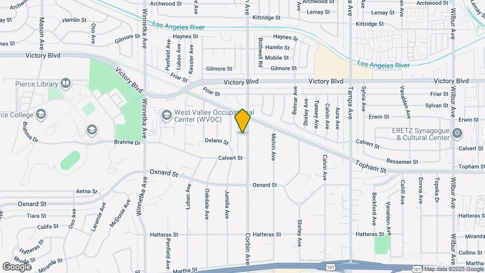 6201 Corbin Ave Map and Location Details