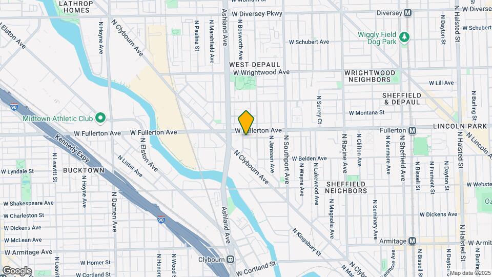 2345 N Bosworth Ave Map and Location Details