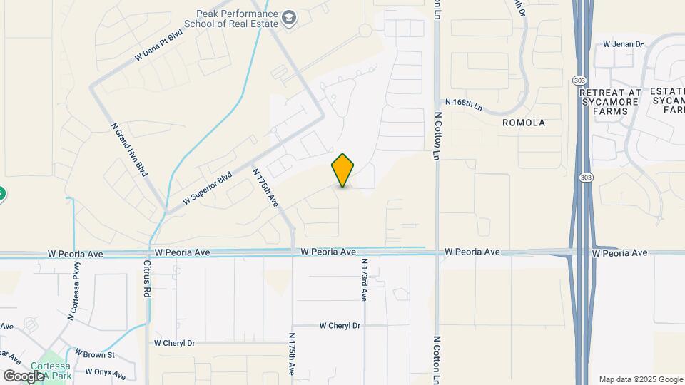 10921 N Blakely St Map and Location Details